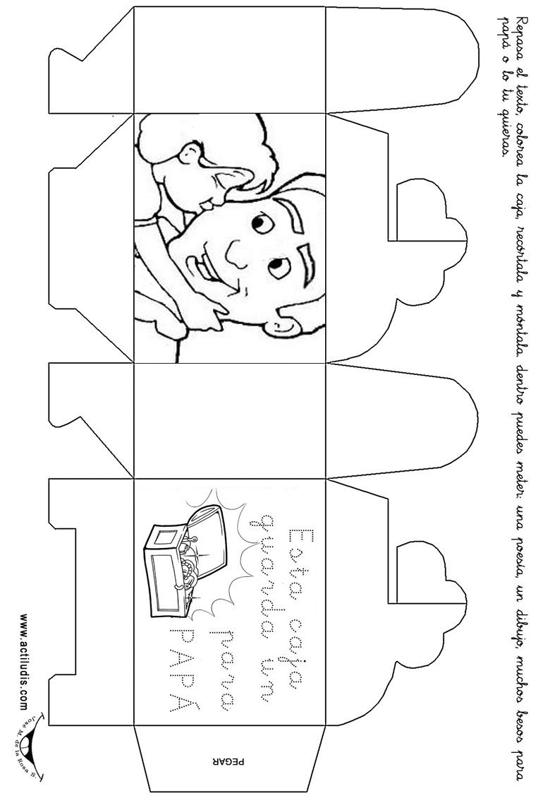 ?PDF: Dibujos para colorear para el día del padre - Preescolar | Técnicas  Para Docentes