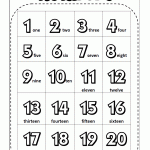 Pdf Fichas Para Aprender Los Numeros En Ingles Para Ninos