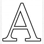 Letra del alfabeto para imprimir A