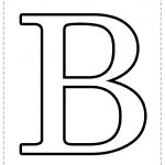Letra del alfabeto para imprimir B