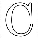 Letra del alfabeto para imprimir C