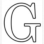 Letra del alfabeto para imprimir G