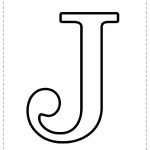 Letra del alfabeto para imprimir J