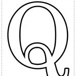 Letra del alfabeto para imprimir Q
