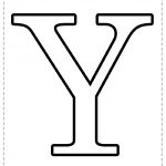 Letra del alfabeto para imprimir Y