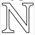 Letra del alfabeto para imprimir Ñ
